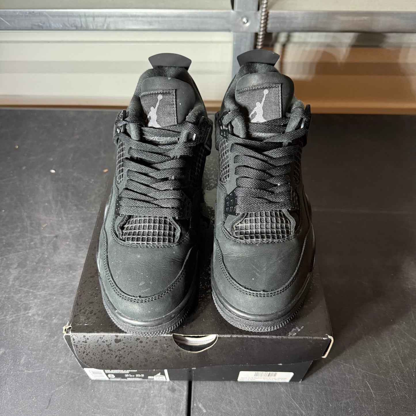 Size 8 - AJ 4 Black Cat