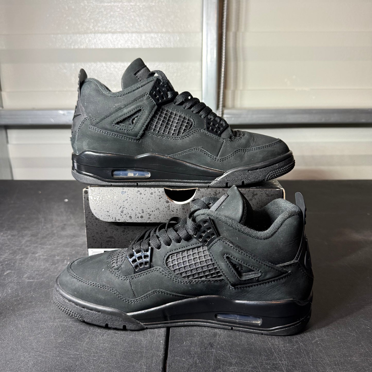 Size 8 - AJ 4 Black Cat