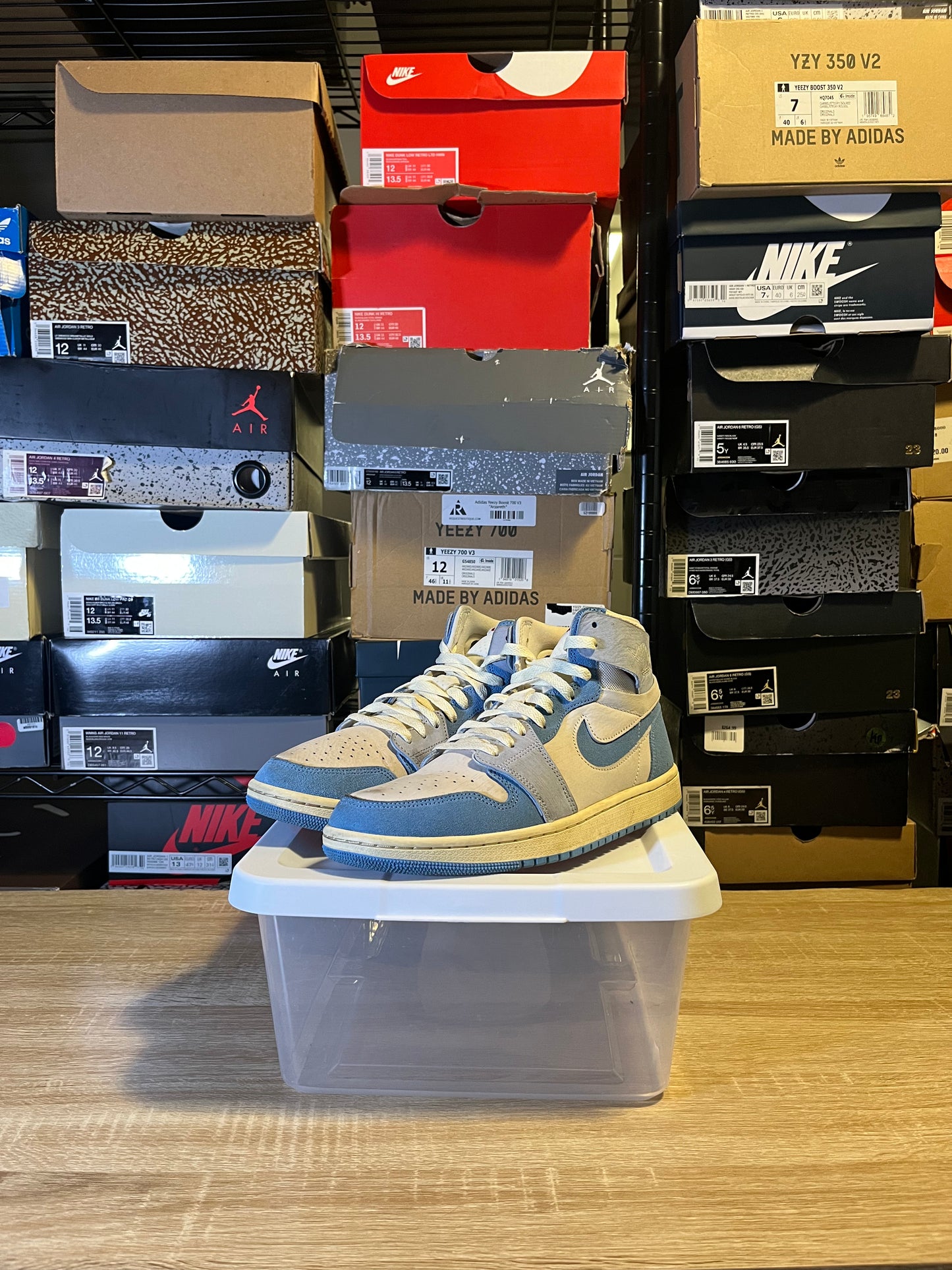 Size 8 M - AJ 1 Zoom Comfort 2 High University Blue
