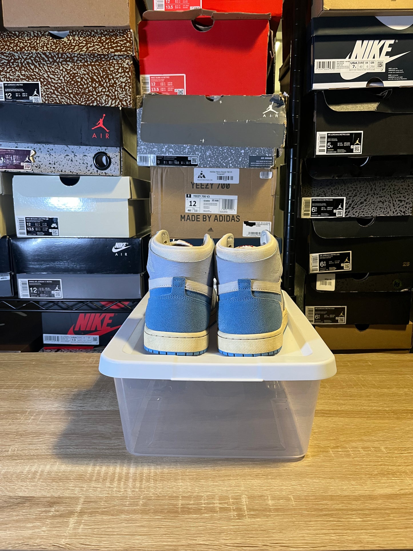 Size 8 M - AJ 1 Zoom Comfort 2 High University Blue