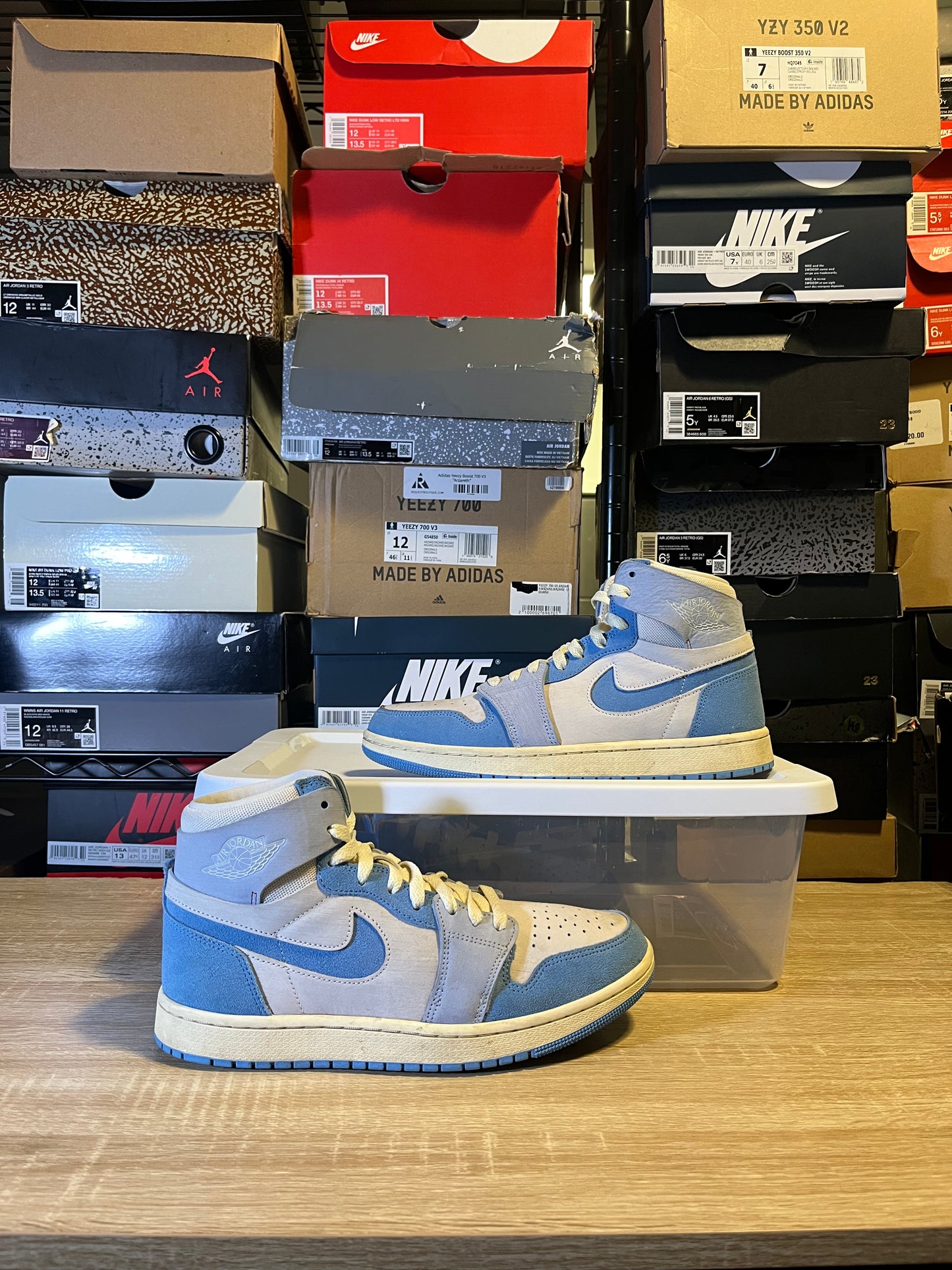 Size 8 M - AJ 1 Zoom Comfort 2 High University Blue
