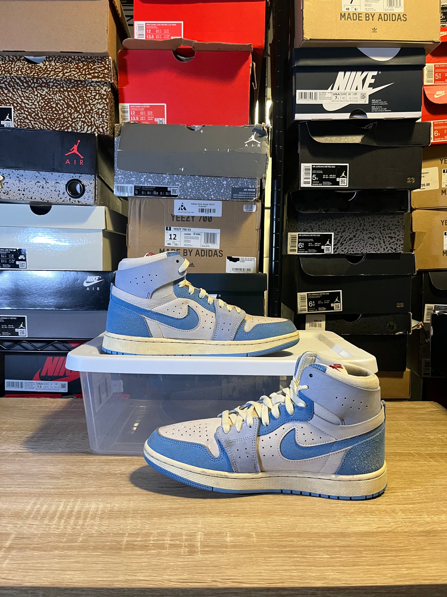 Size 8 M - AJ 1 Zoom Comfort 2 High University Blue