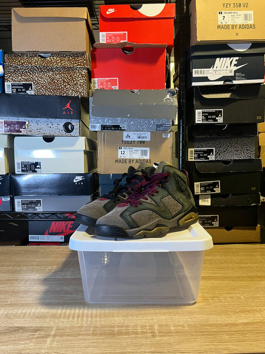 Size 7Y - AJ 6 Bordo