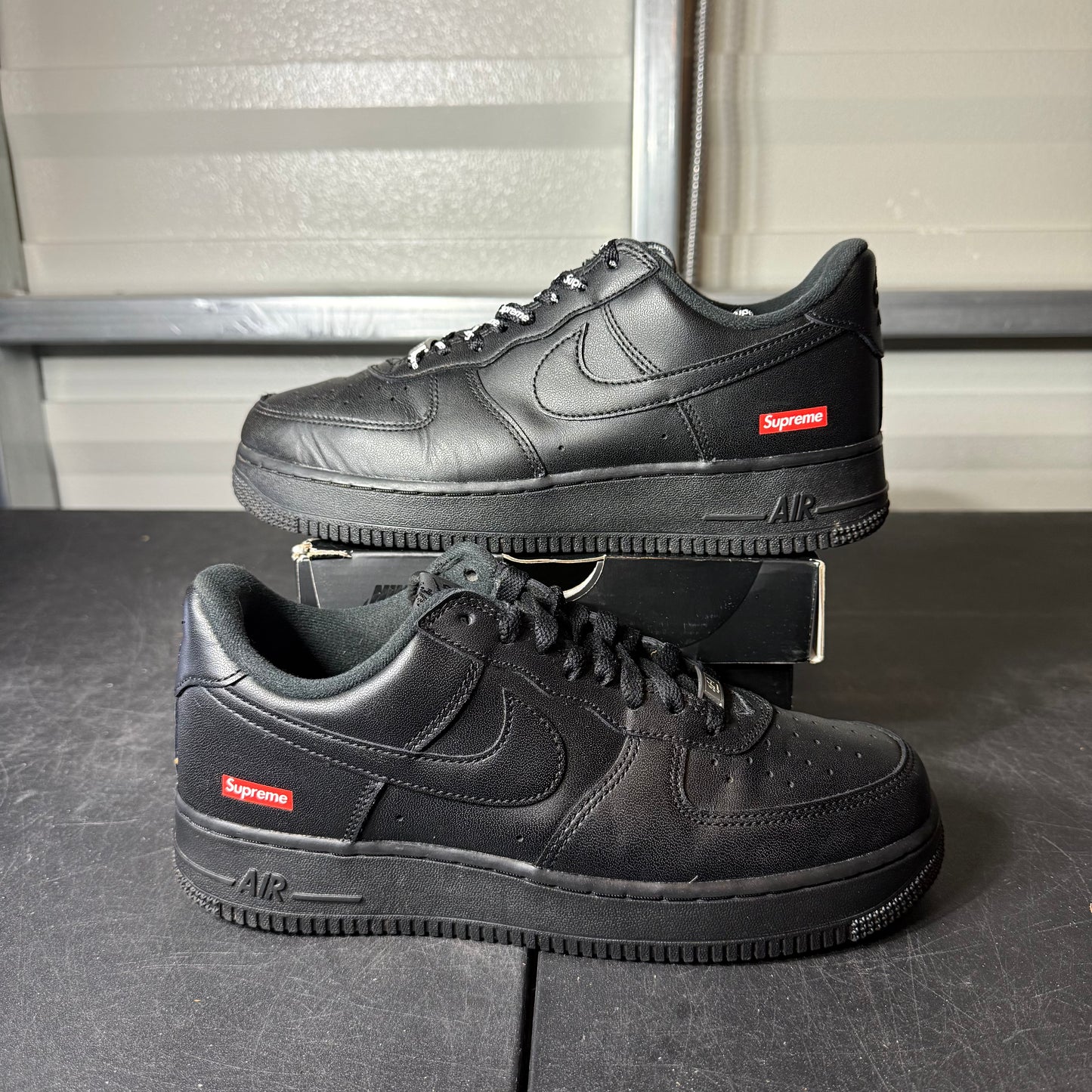 Size 8 - AF 1 Low Black Supreme