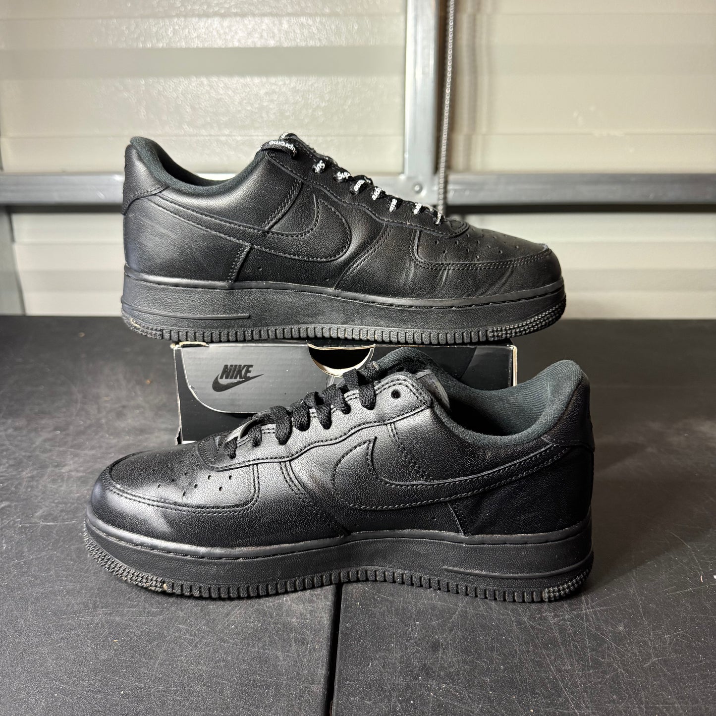 Size 8 - AF 1 Low Black Supreme