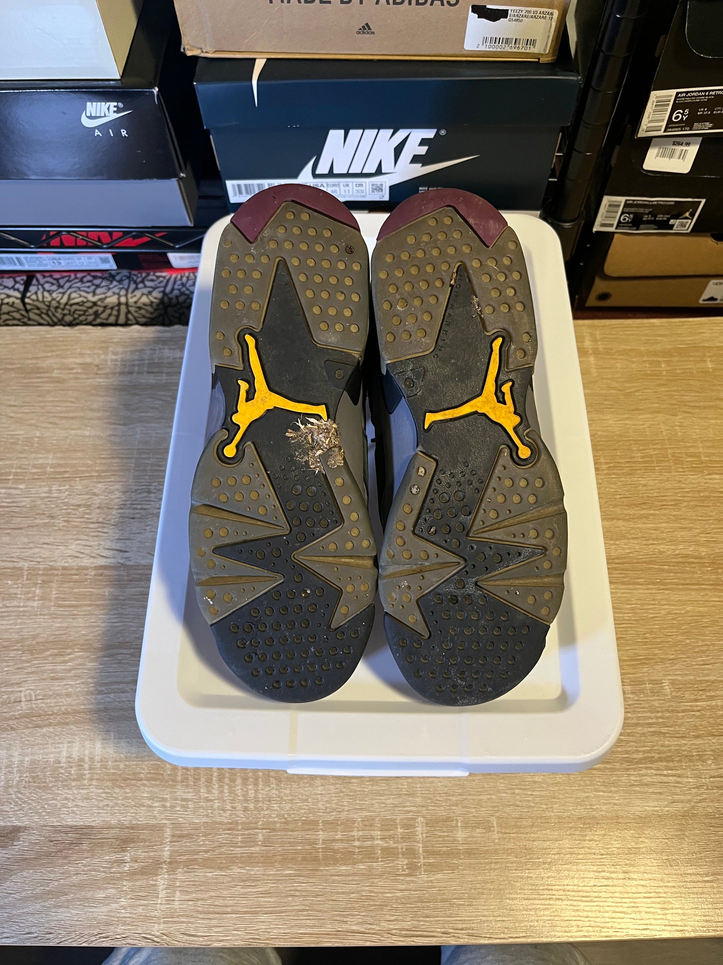 Size 7Y - AJ 6 Bordo