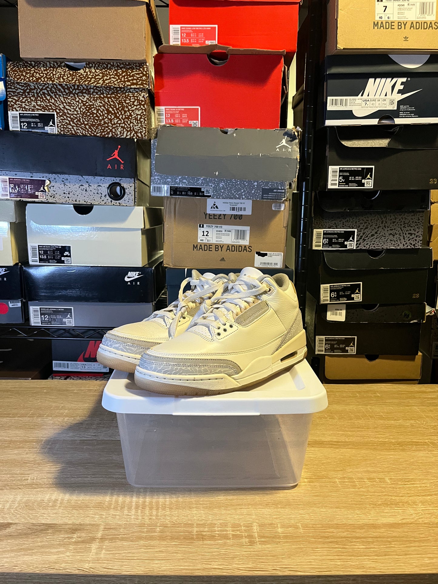 Size 8 - AJ 3 Craft Ivory