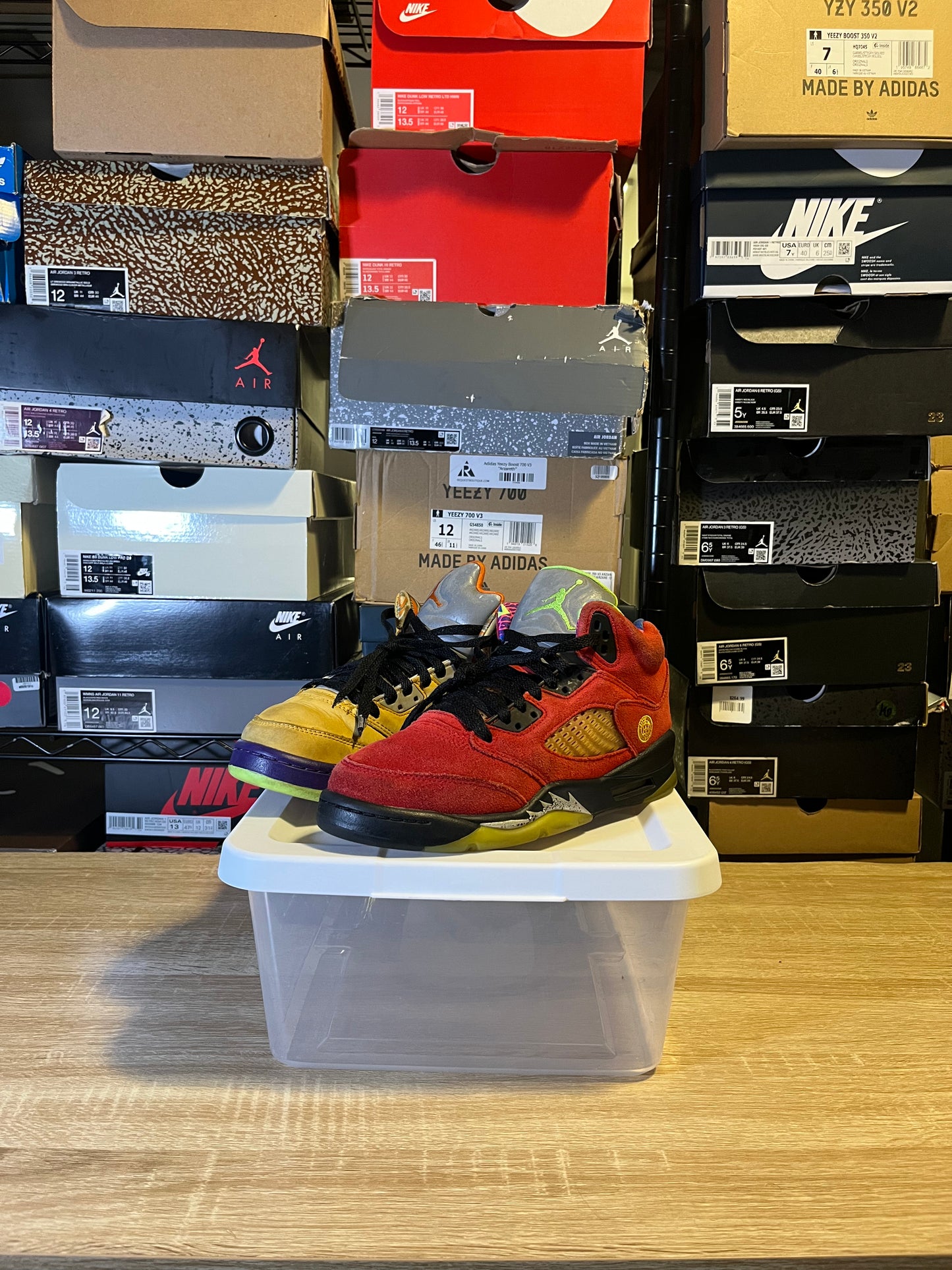 Size 6Y - AJ 5 What The