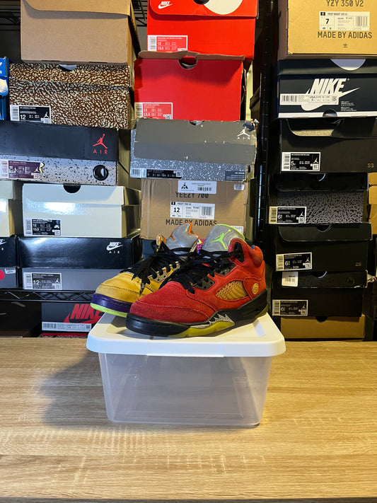 Size 6Y - AJ 5 What The