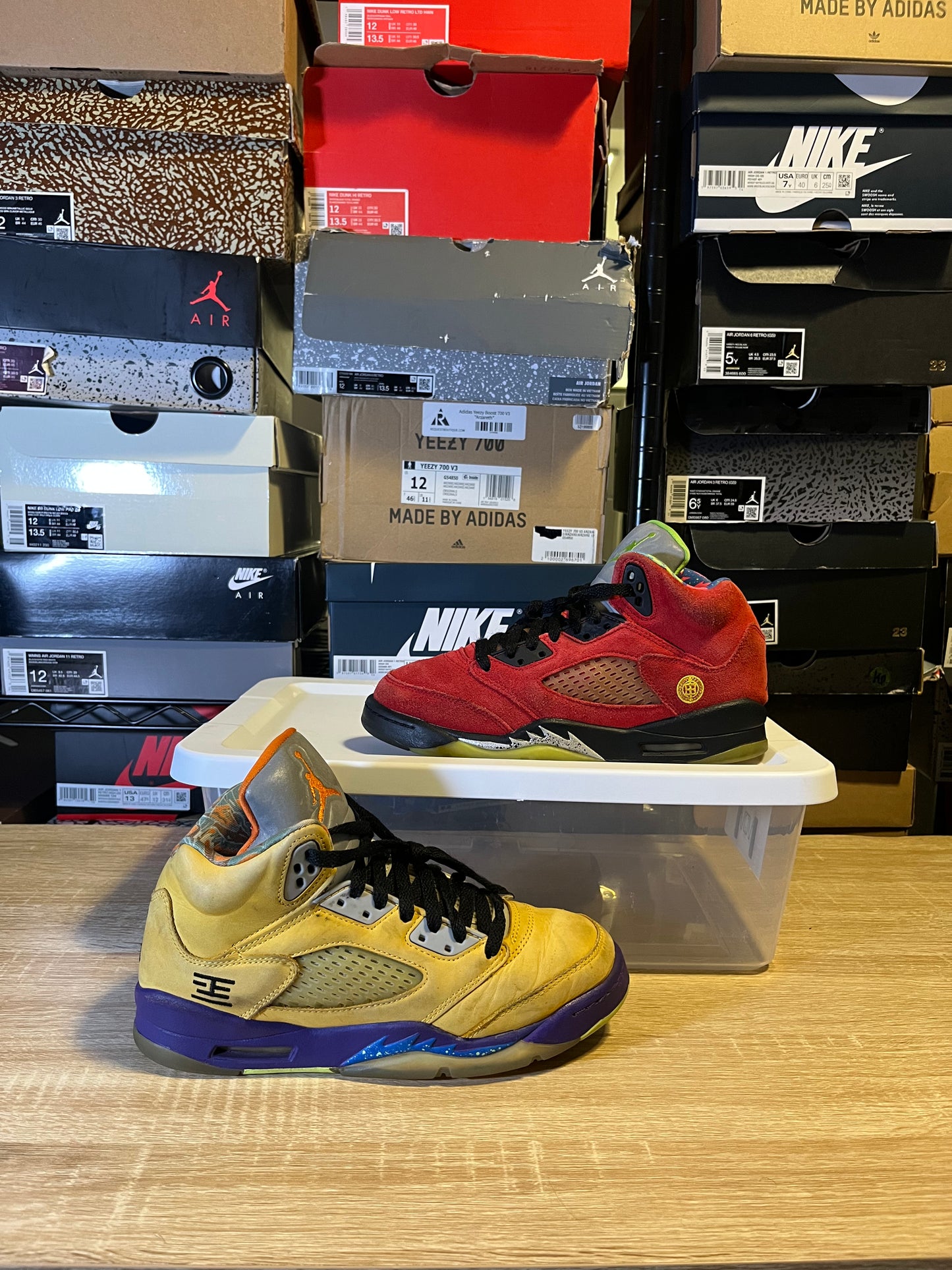 Size 6Y - AJ 5 What The