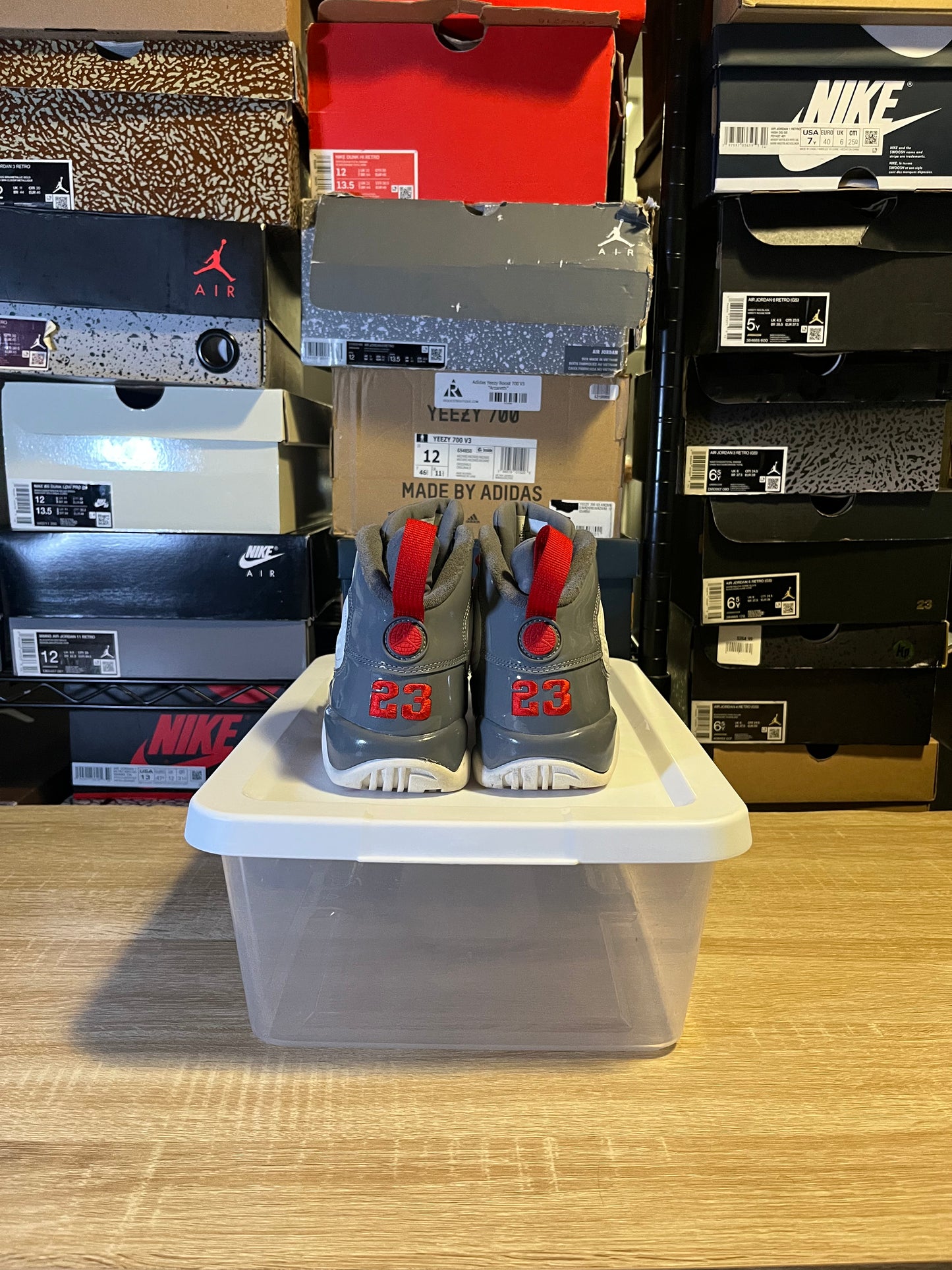 Size 7Y - AJ 9 Fire Red