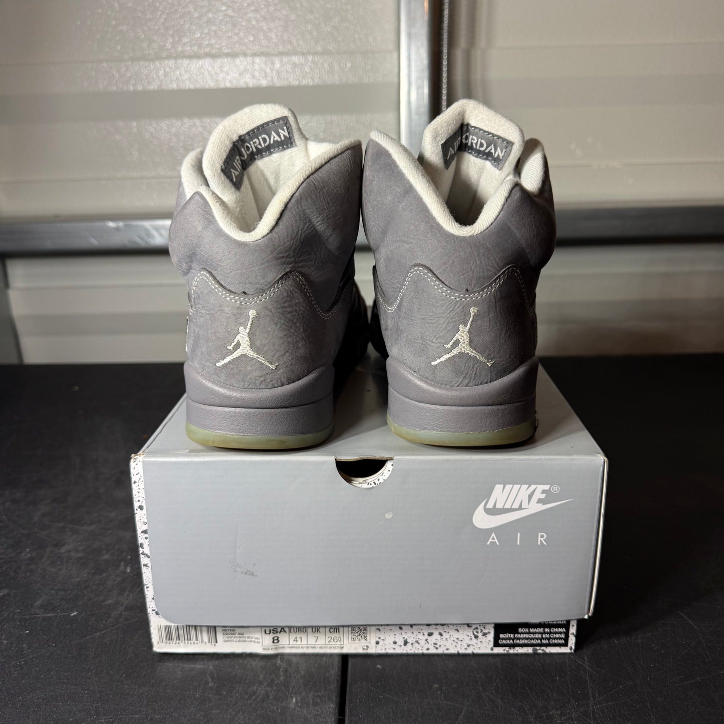 Size 8 - AJ 5 Wolf Grey