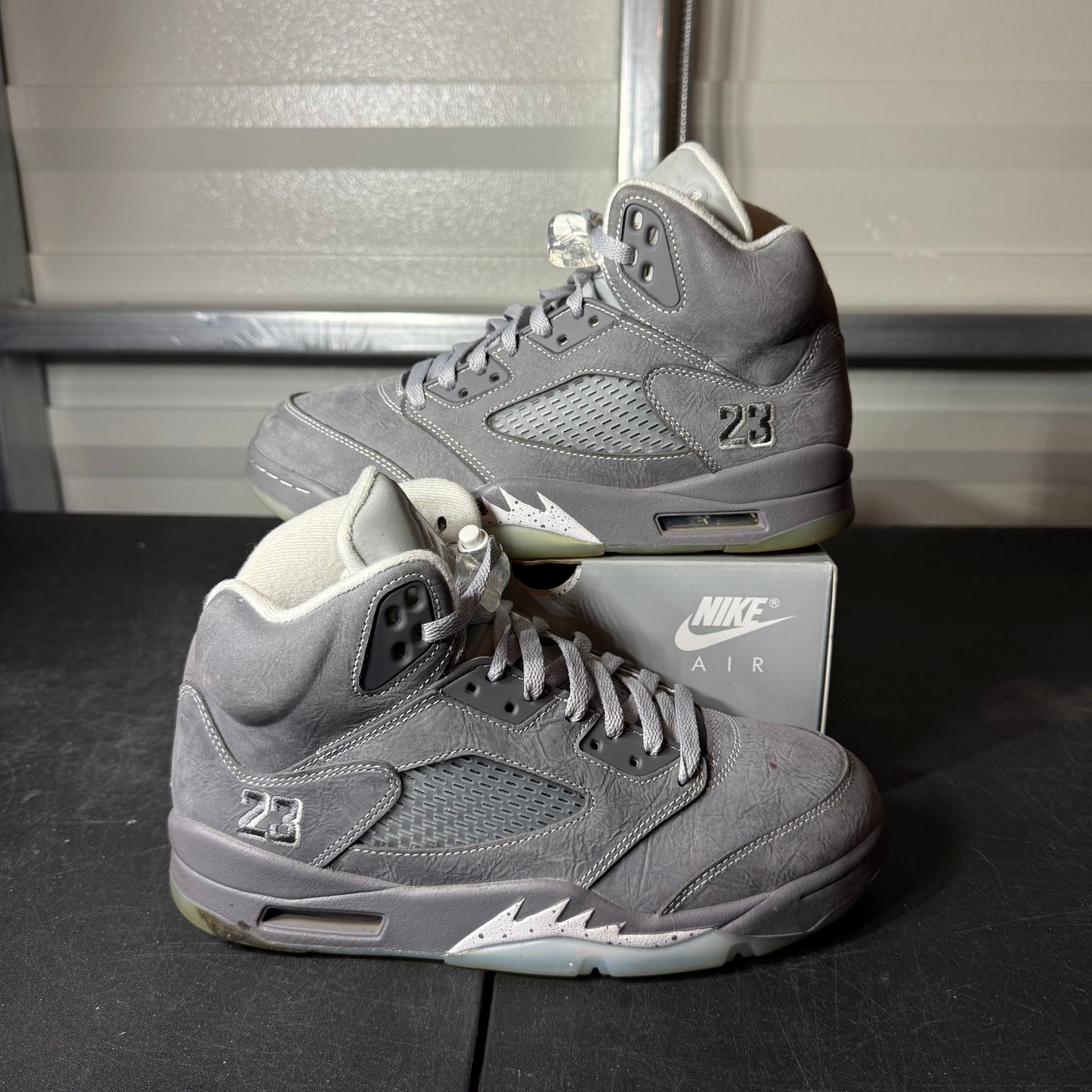 Size 8 - AJ 5 Wolf Grey