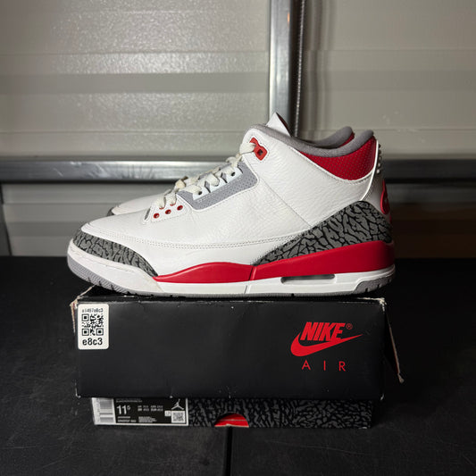Size 11.5 - AJ 3 Fire Red