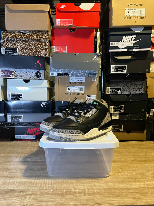 Size 9 - AJ 3 Green Glow