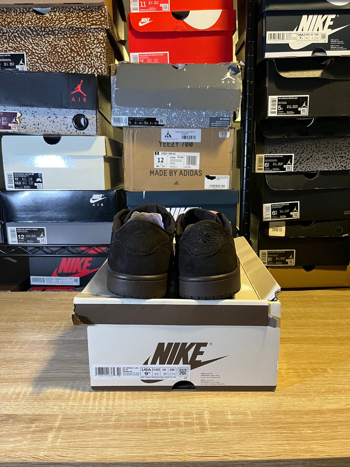 Size 9.5 - Travis Scott AJ 1 Retro OG SP Low Velvet Brown