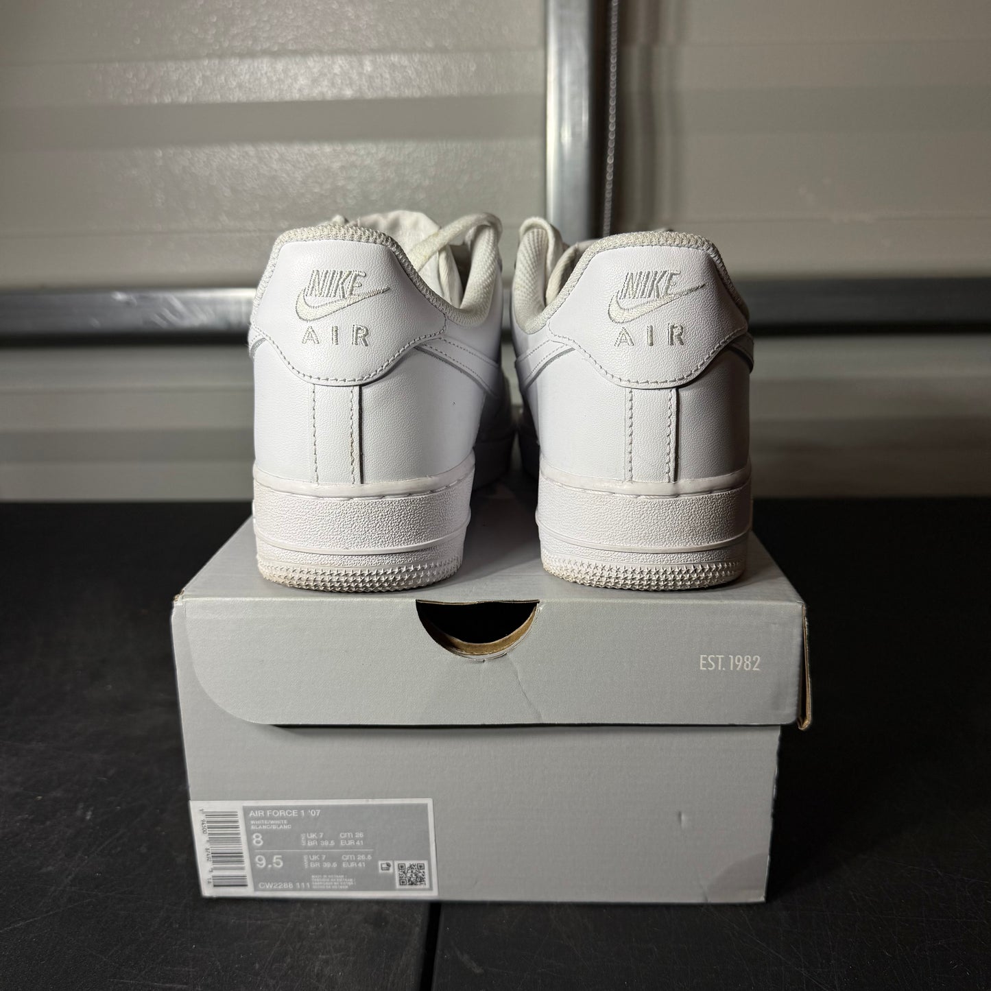 Size 8 - AF 1 White