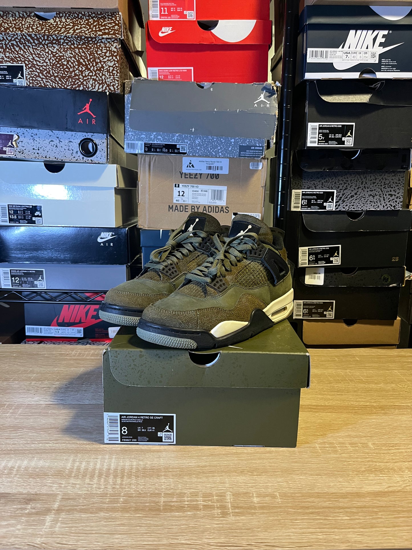 Size 8 - AJ 4 Craft Olive