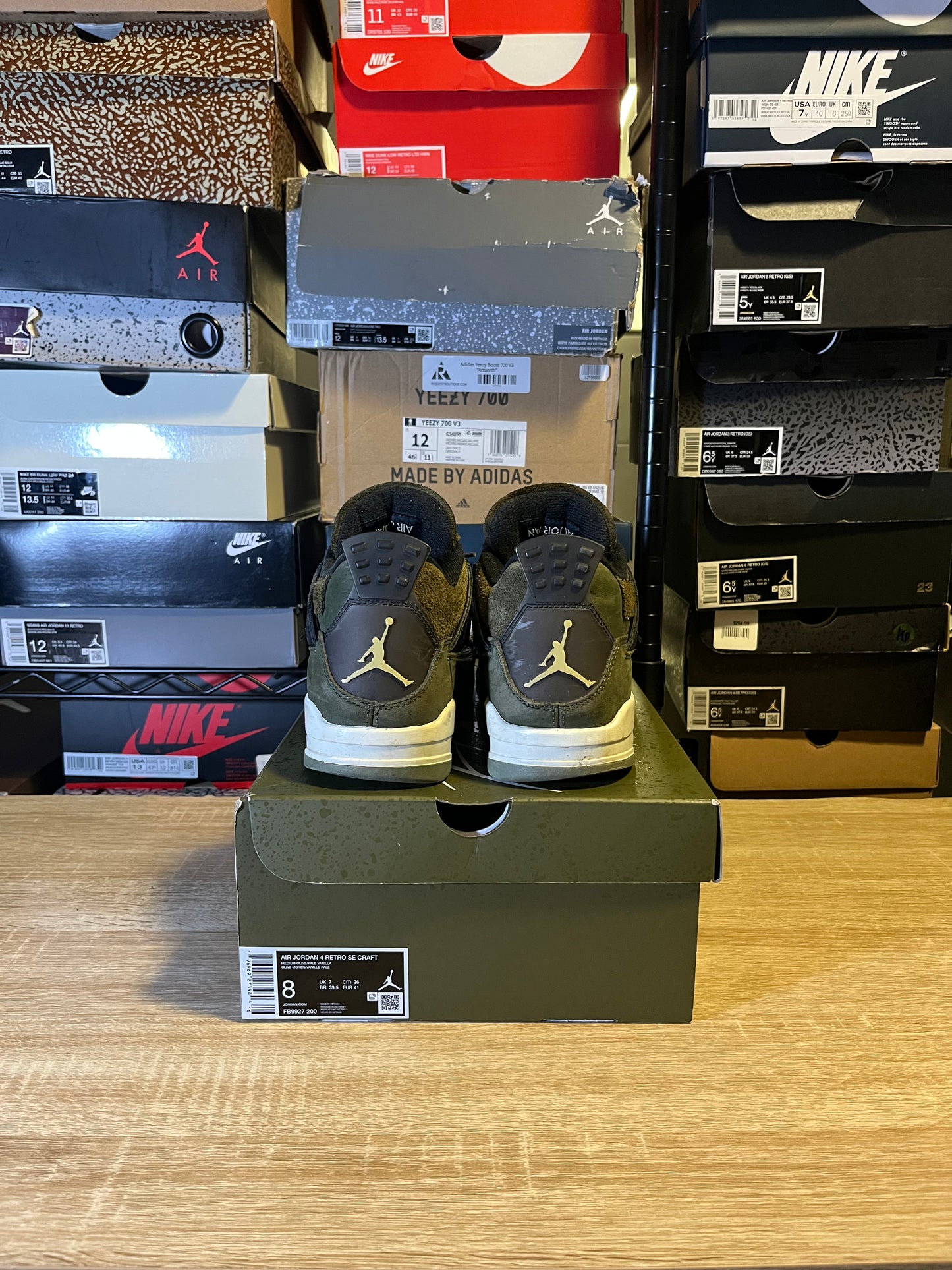 Size 8 - AJ 4 Craft Olive