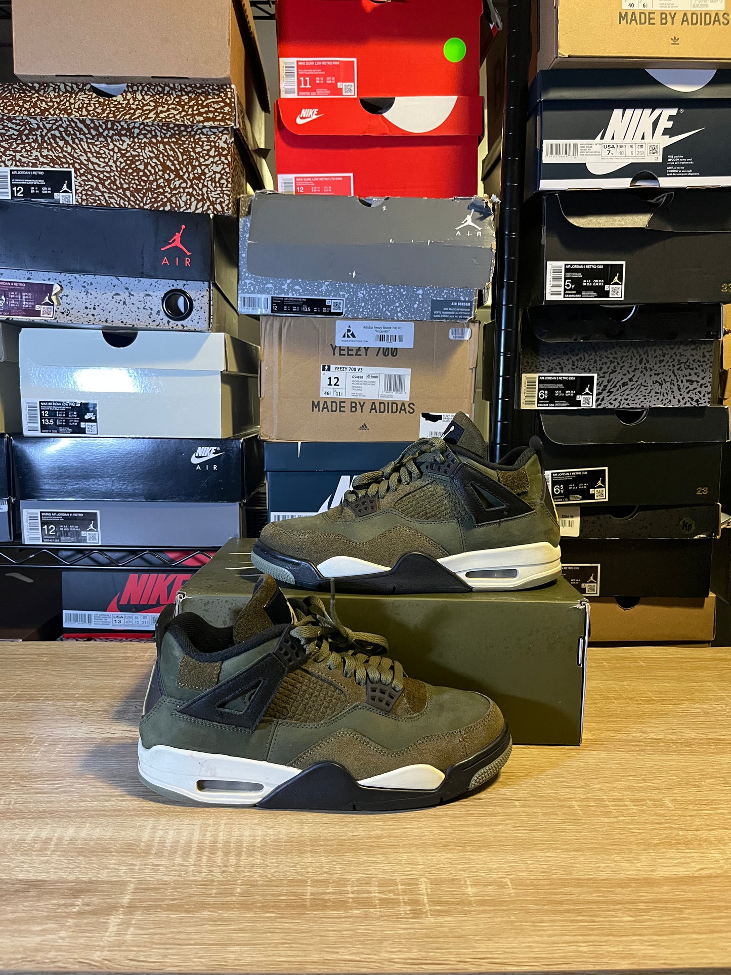Size 8 - AJ 4 Craft Olive
