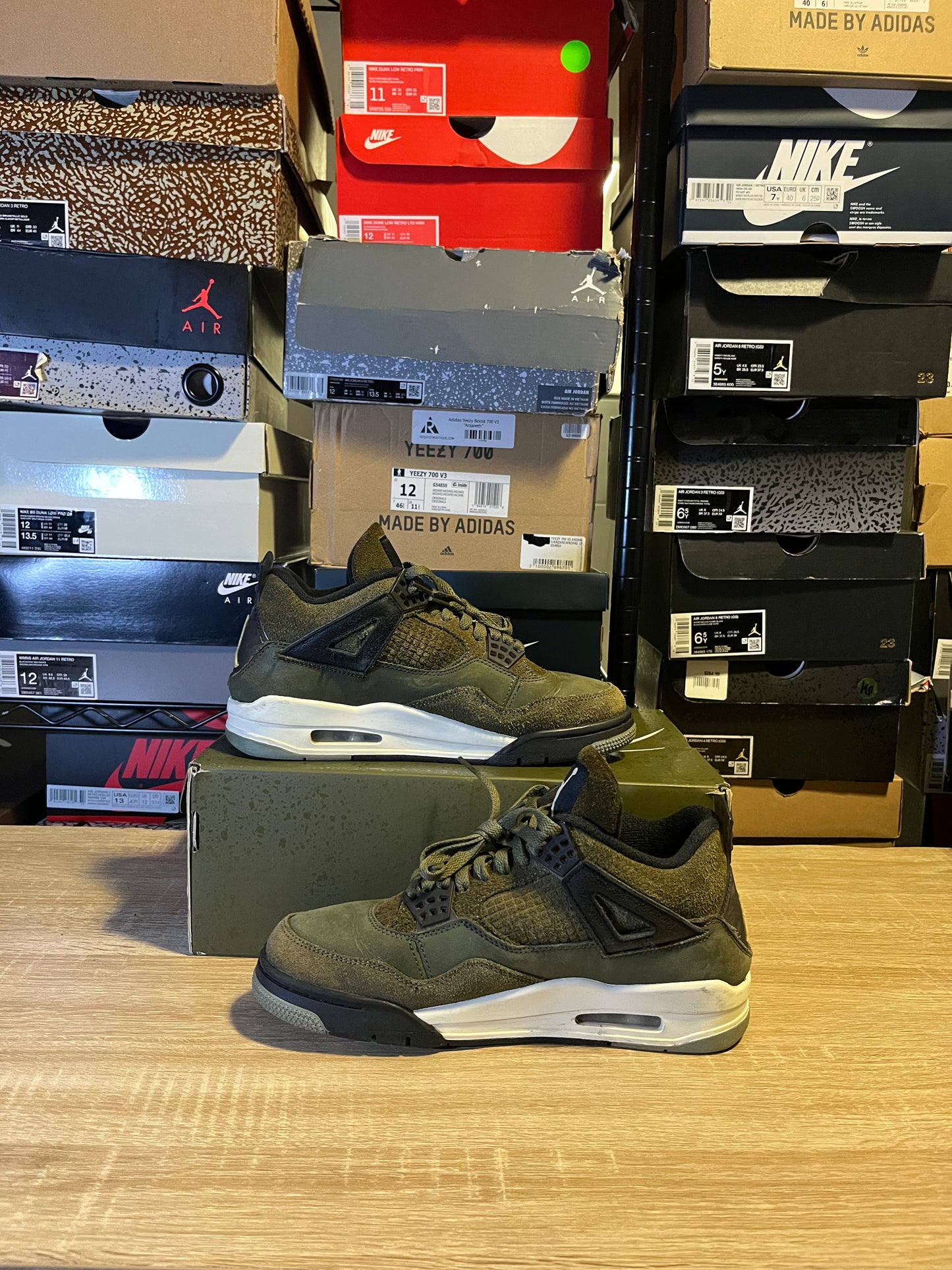 Size 8 - AJ 4 Craft Olive
