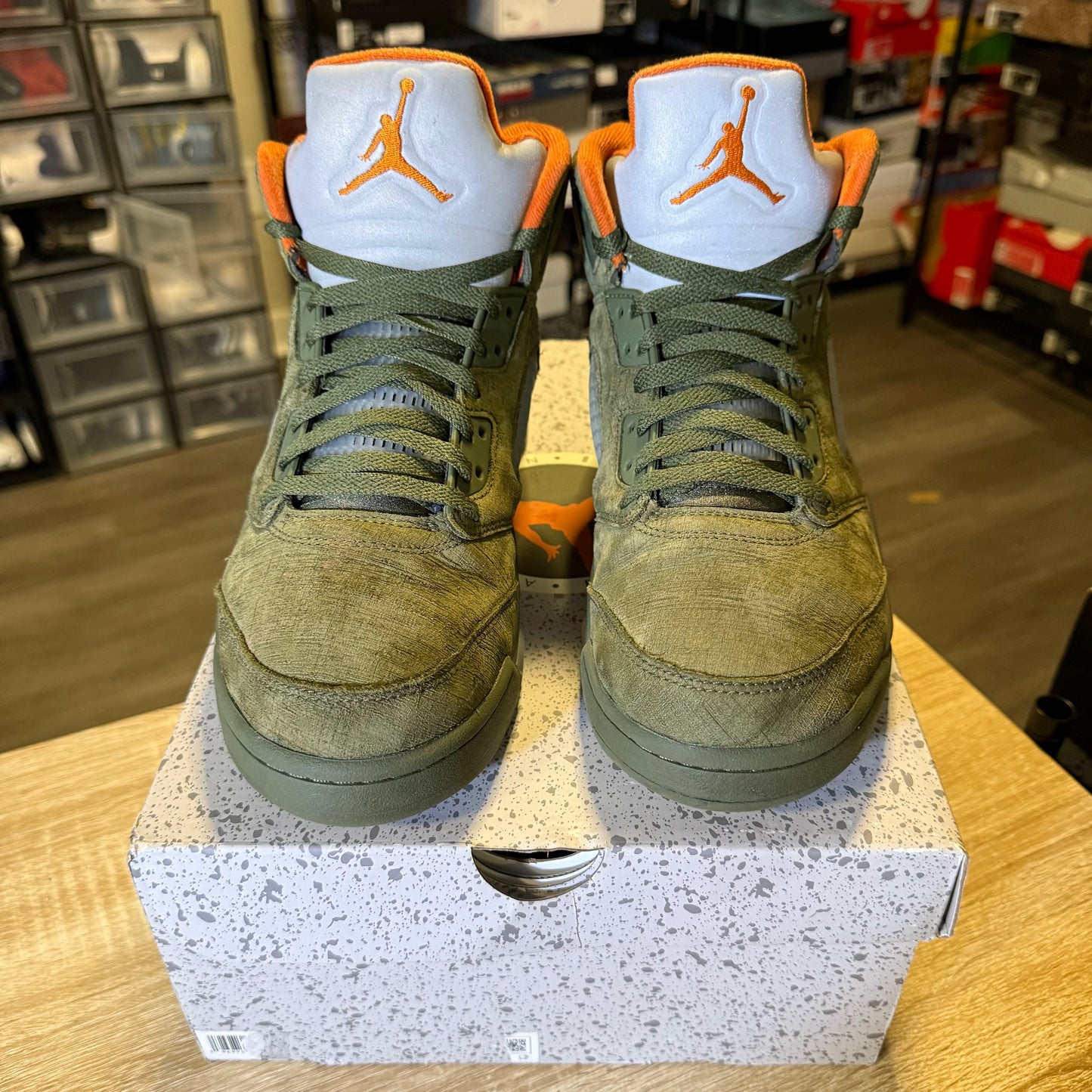 Size 10 - AJ 5 Olive