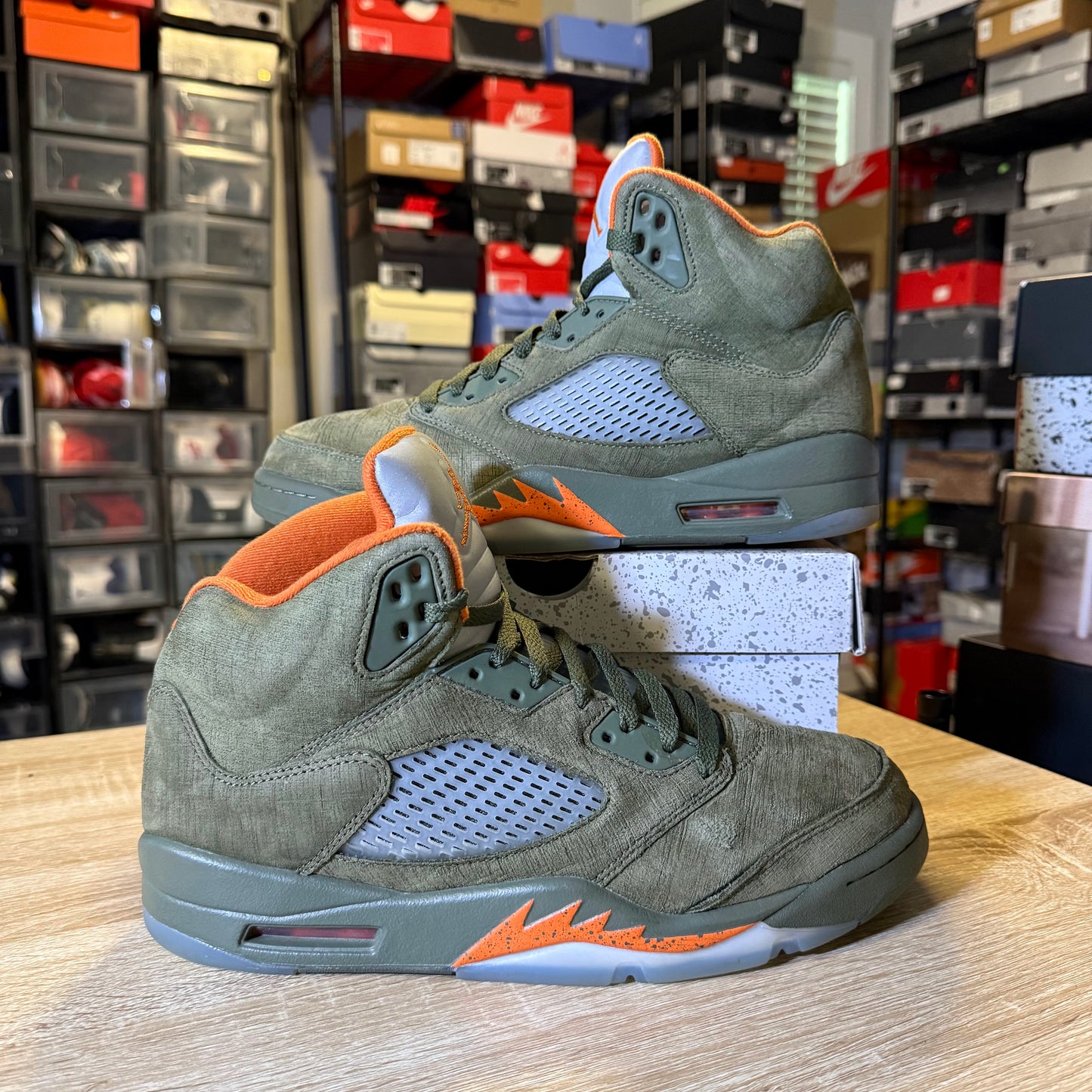 Size 10 - AJ 5 Olive