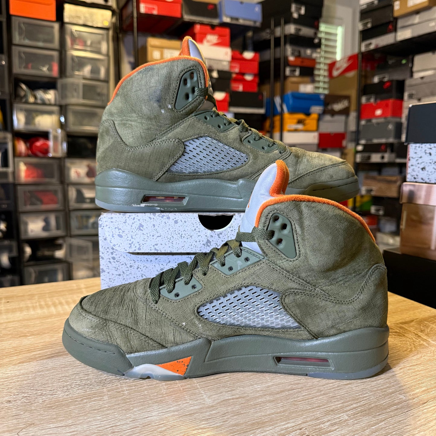 Size 10 - AJ 5 Olive