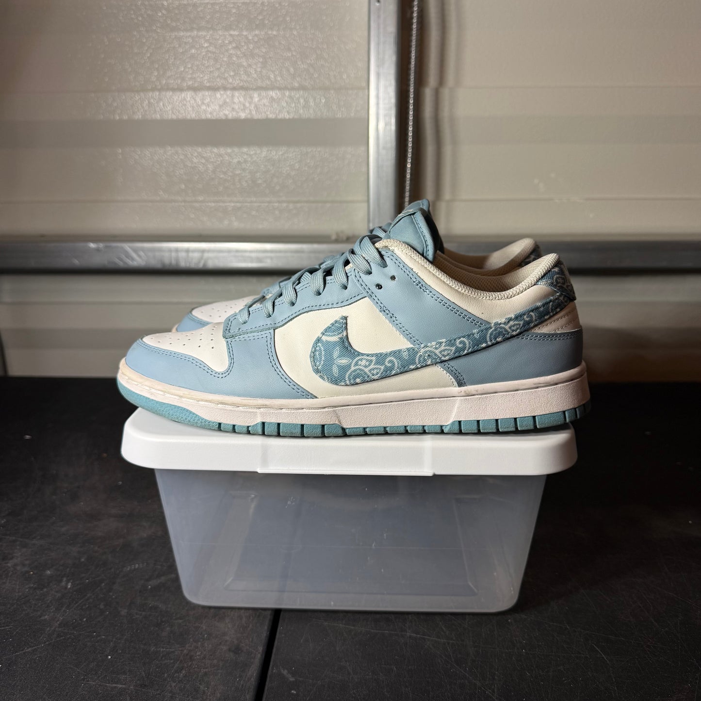 Size 11.5W - Dunk Paisley Blue