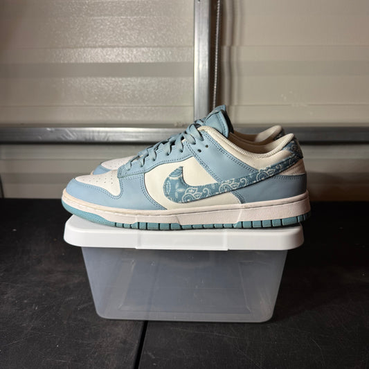 Size 11.5W - Dunk Paisley Blue