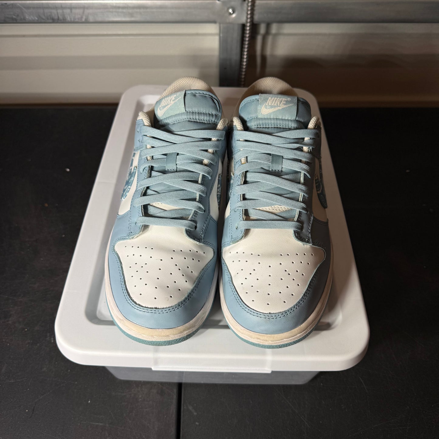Size 11.5W - Dunk Paisley Blue