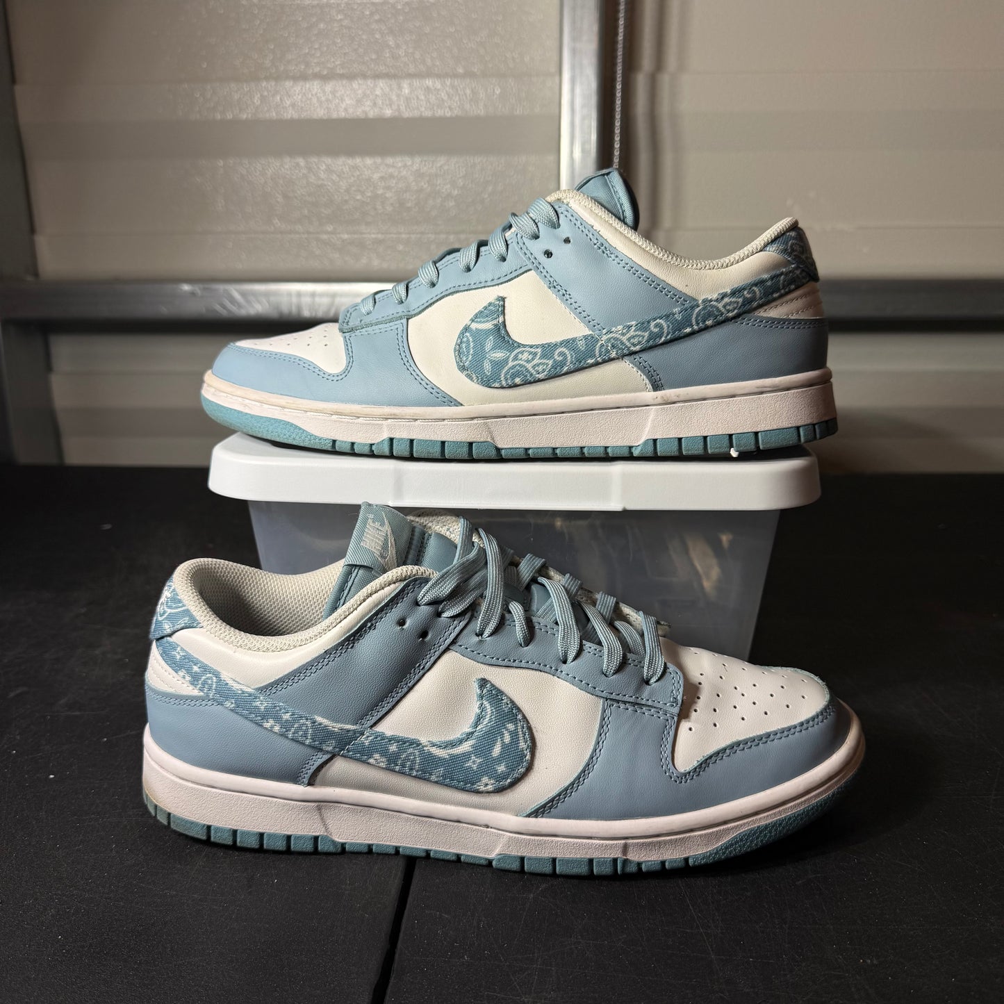 Size 11.5W - Dunk Paisley Blue