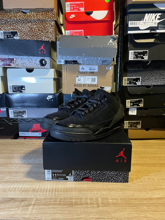 Size 11.5 - AJ 3 Black Cat