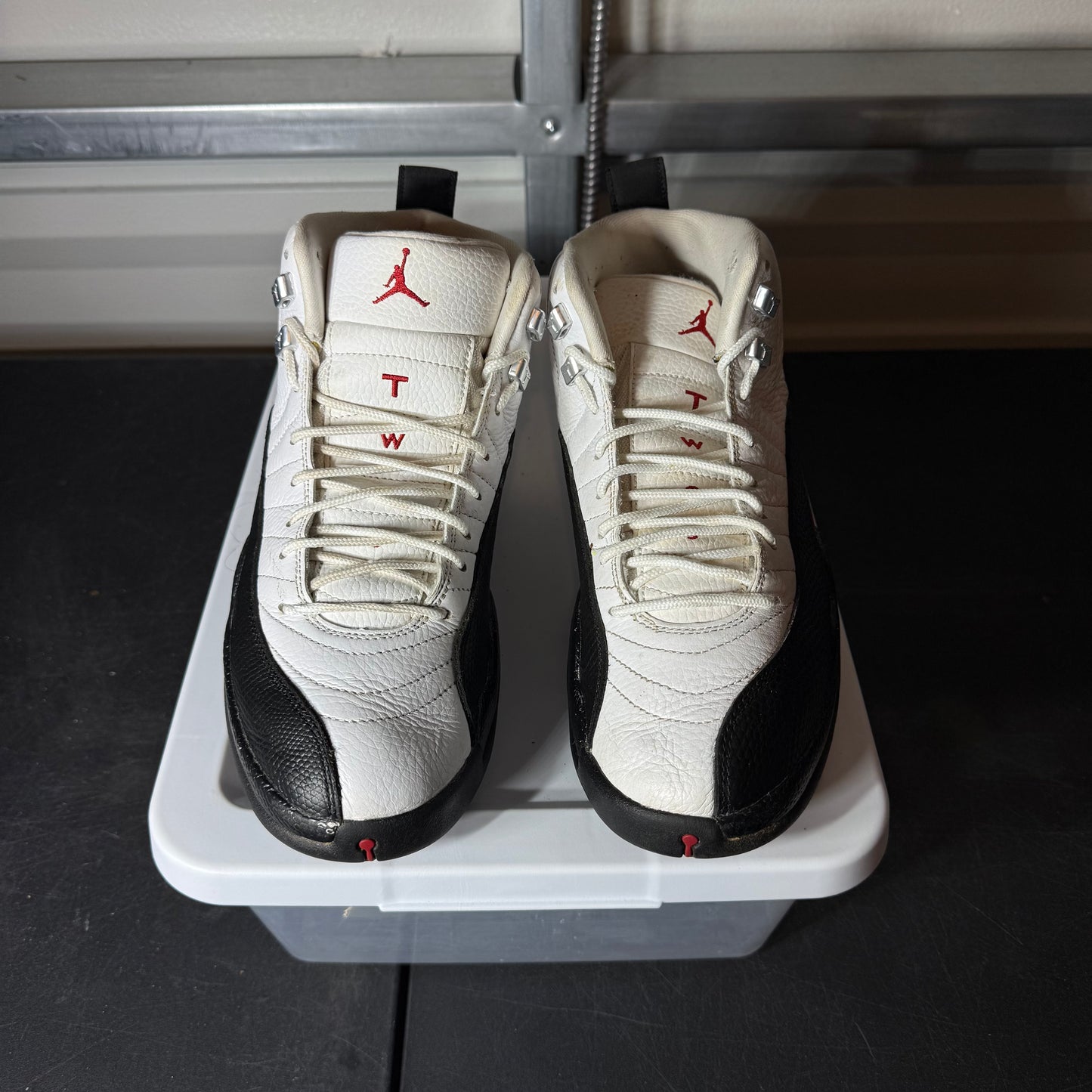 Size 8.5 -  AJ 12 Taxi Flip