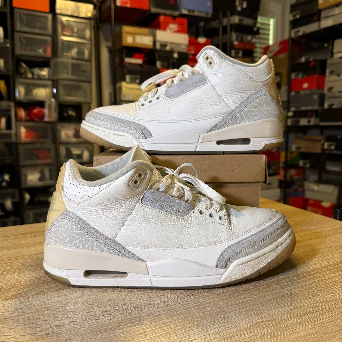 Size 9.5 - AJ 3 Craft Ivory