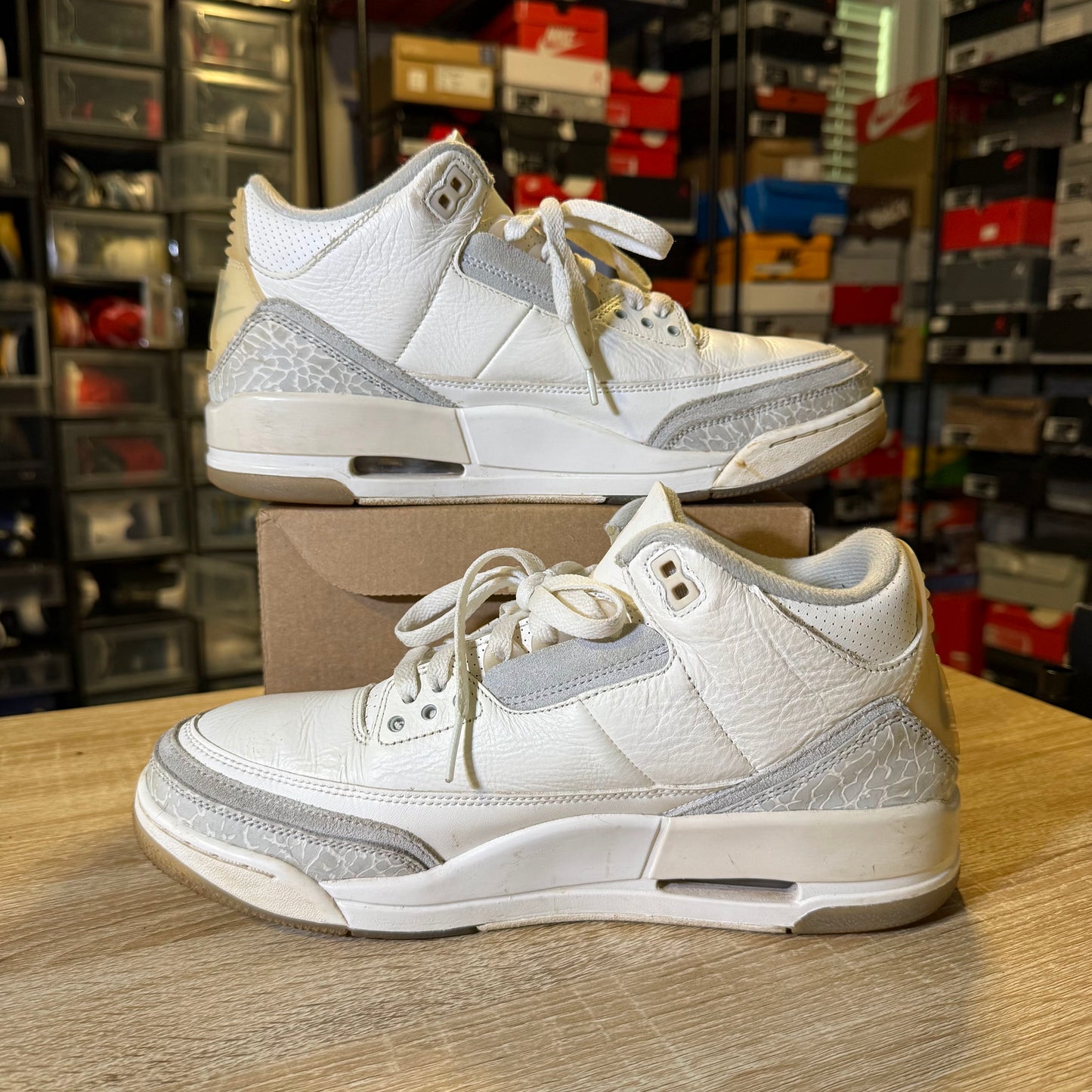 Size 9.5 - AJ 3 Craft Ivory
