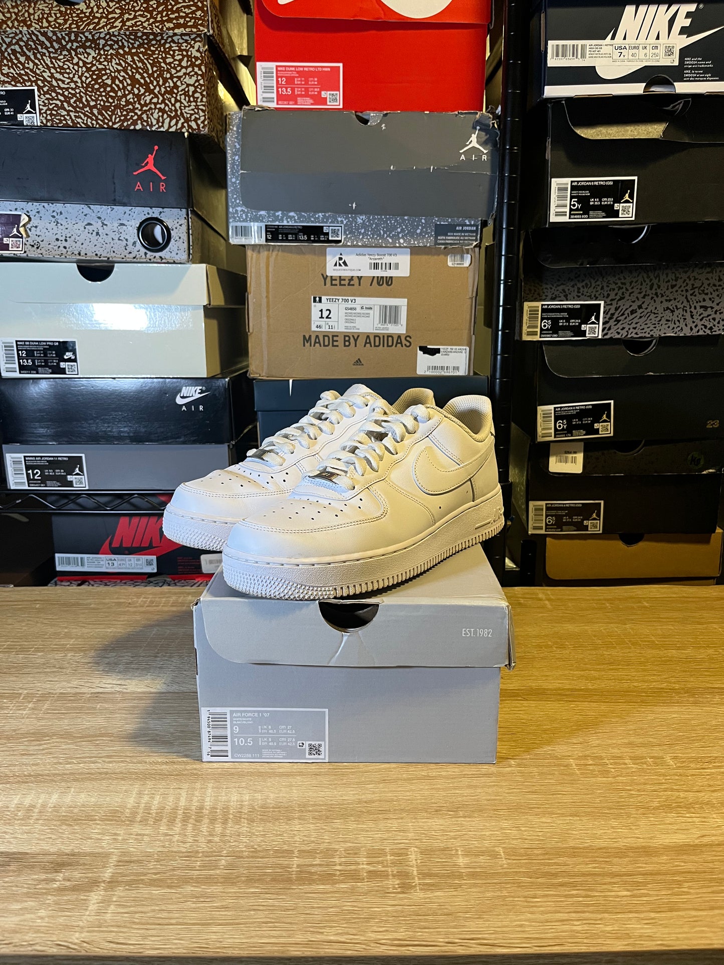 Size 9 - AF 1 White