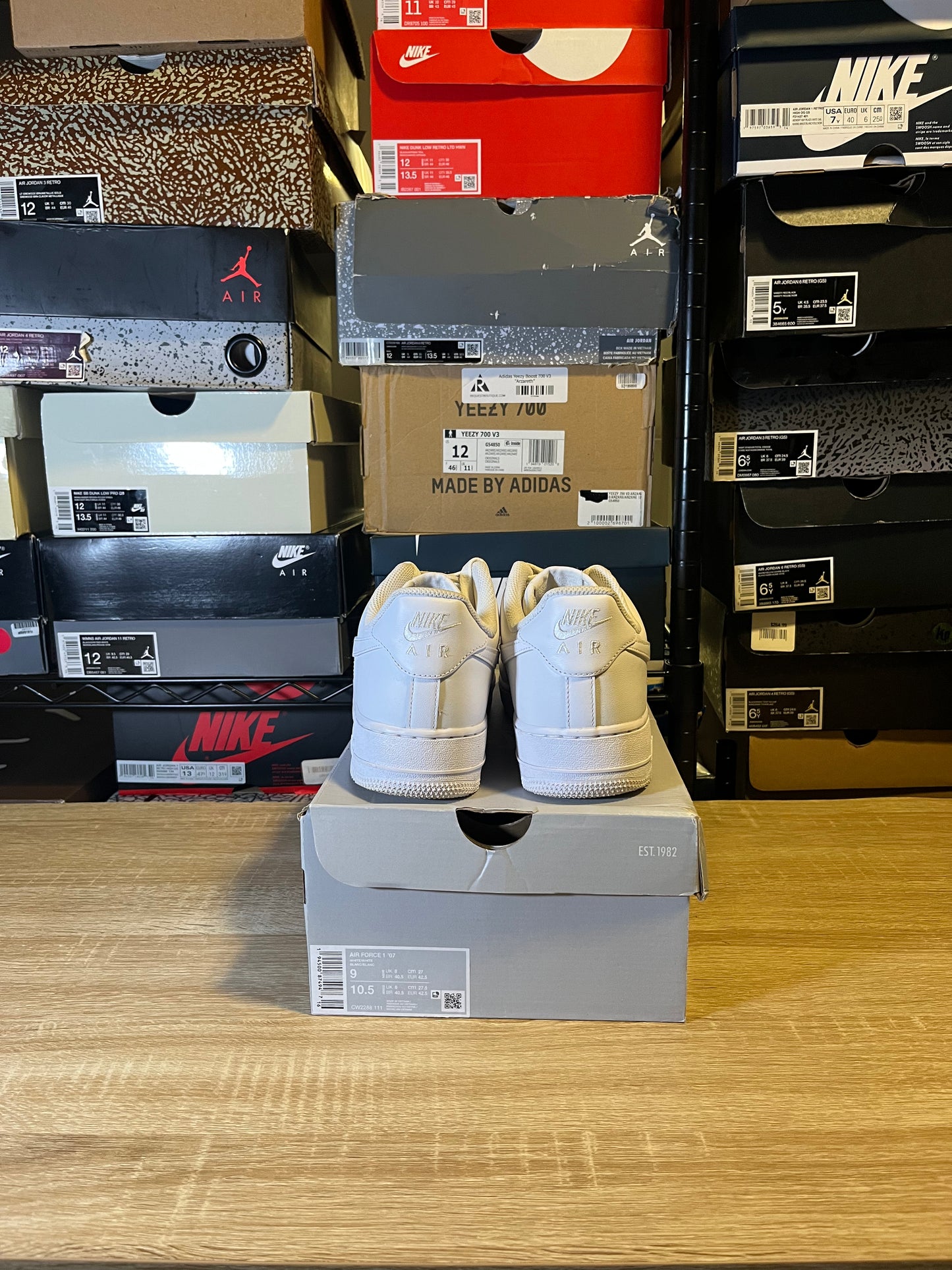 Size 9 - AF 1 White