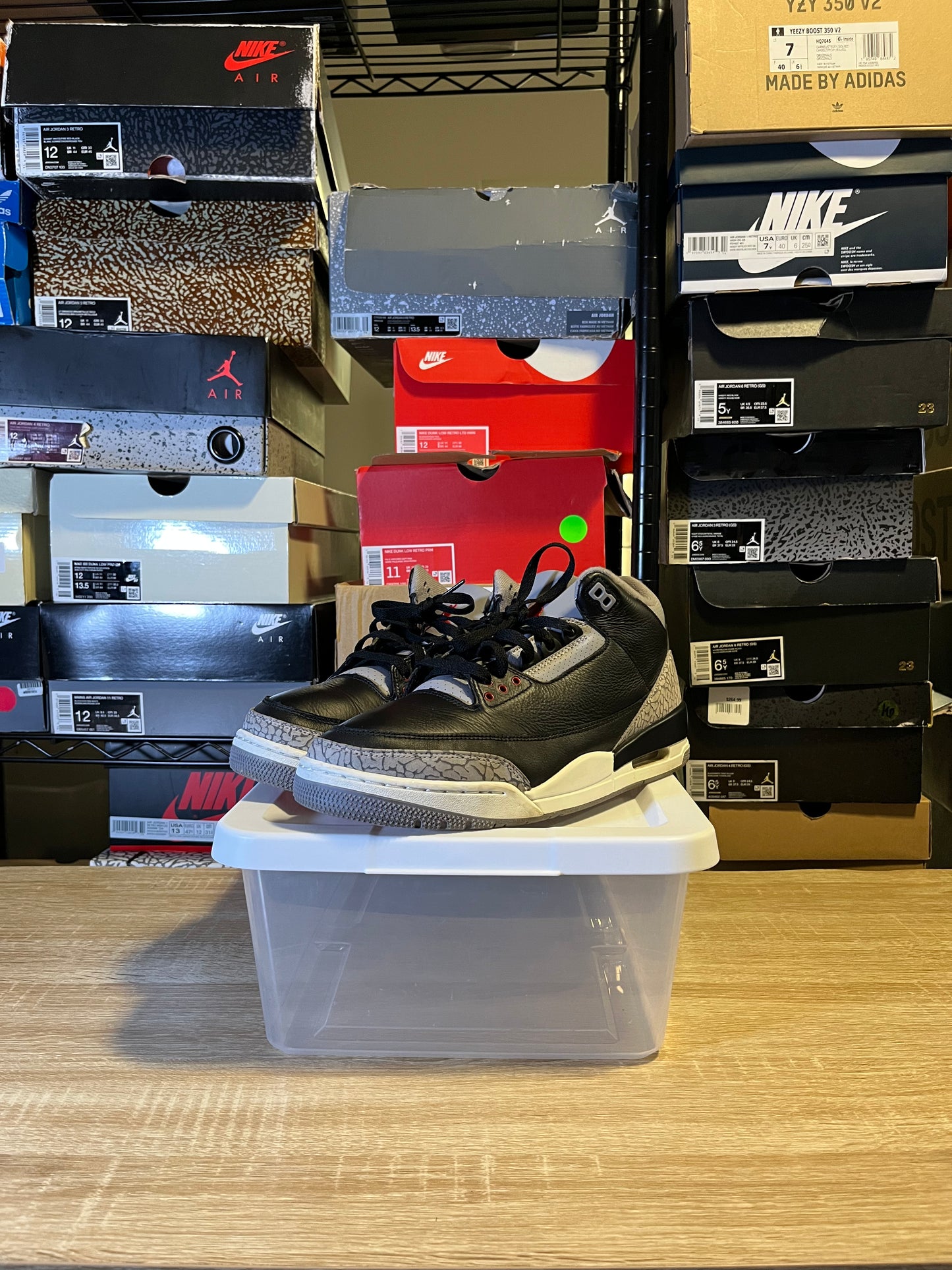 Size 11 – AJ 3 Black Cement 3