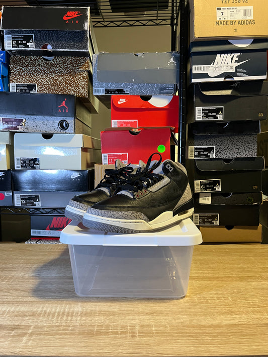 Size 11 – AJ 3 Black Cement 3