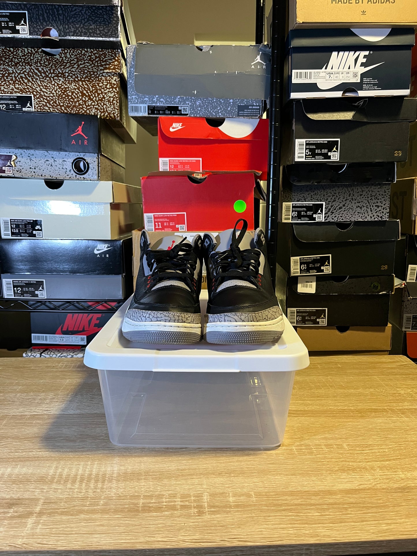 Size 11 – AJ 3 Black Cement 3