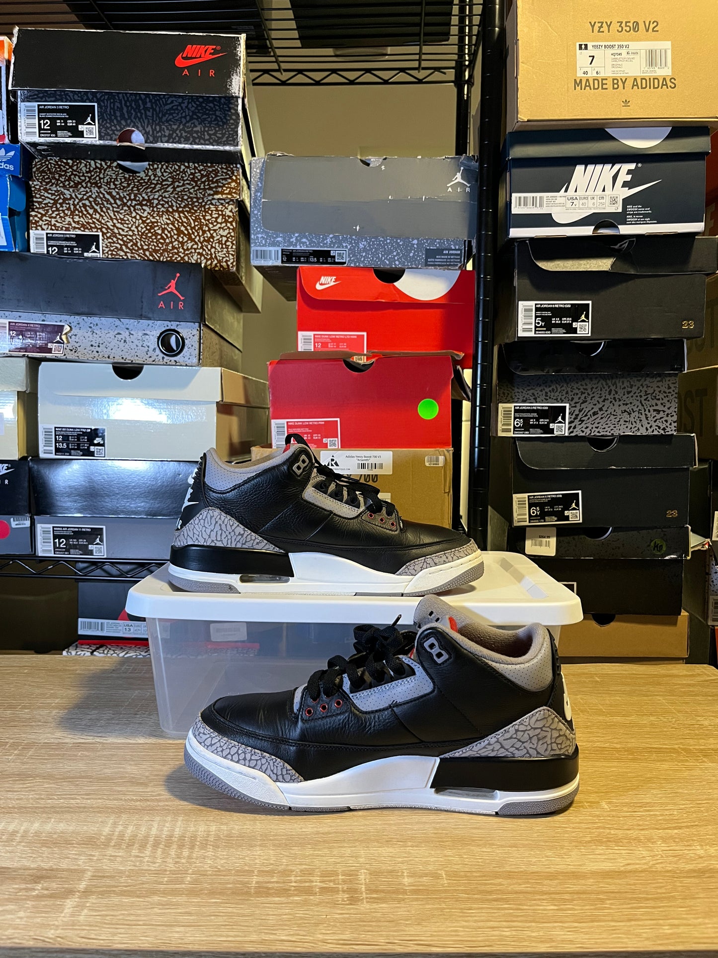 Size 11 – AJ 3 Black Cement 3