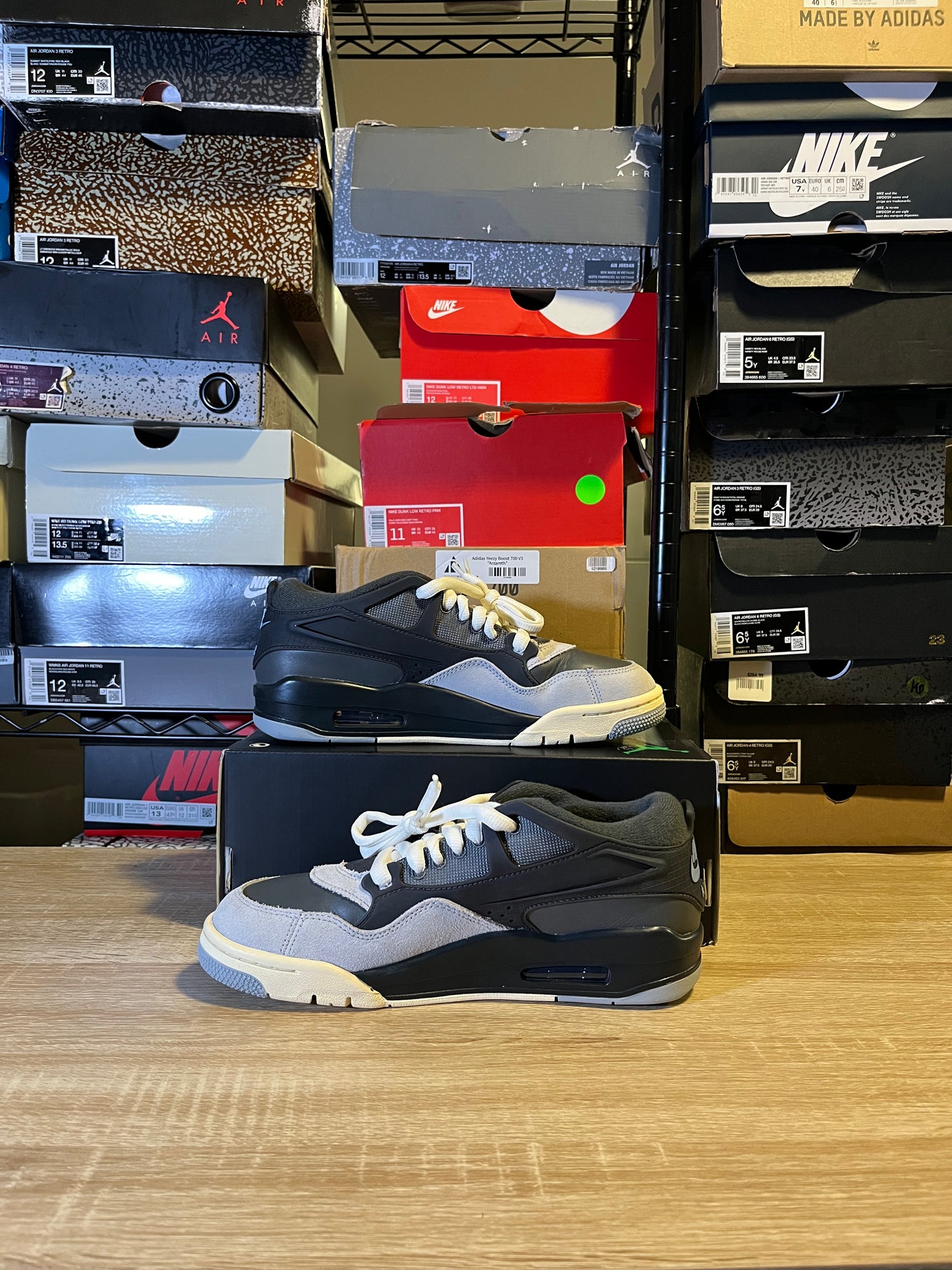 Size 8 - AJ 4 RM Iron Grey