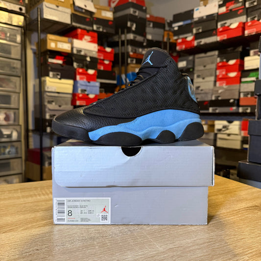 Size 8 - AJ 13 Black University Blue