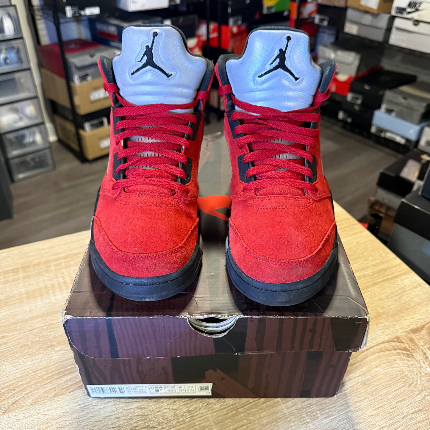 Size 9.5 - AJ 5 Raging Bull