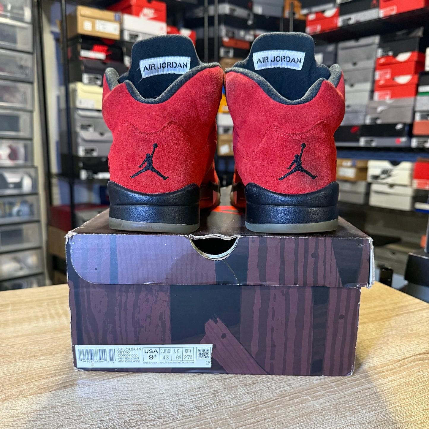 Size 9.5 - AJ 5 Raging Bull