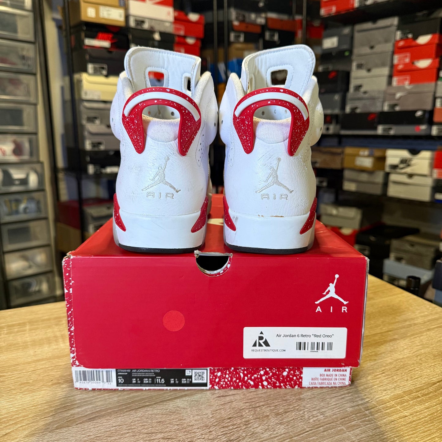 Size 10 - AJ 6 Red Oreo Size 10