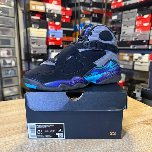 Size 6.5Y - AJ 8 Aqua