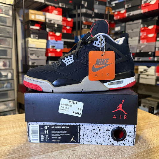 Size 9.5 - AJ 4 Bred 2019