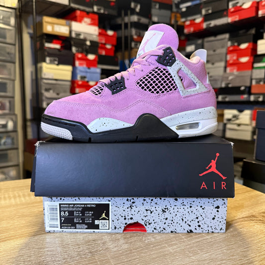 Size 7 M - AJ 4 Pink Orchid